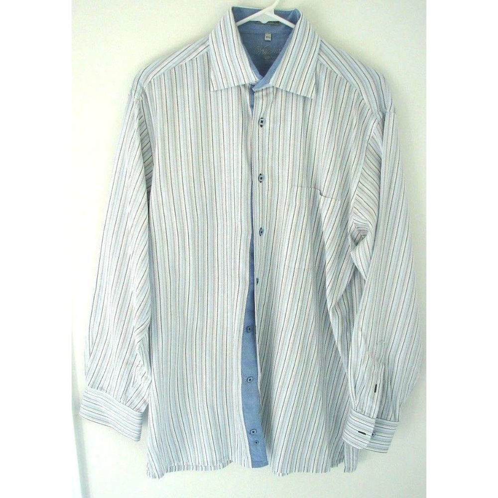 Visconti Uomo Men's 2Ply Cotton Shirt Size 15.5